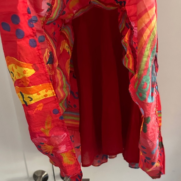 Farm Rio Colorful Sleeveless Dress with Tie Straps - Picture 7 of 9